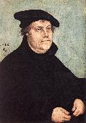 CRANACH, Lucas the Elder, Portrait of Martin Luther dfg